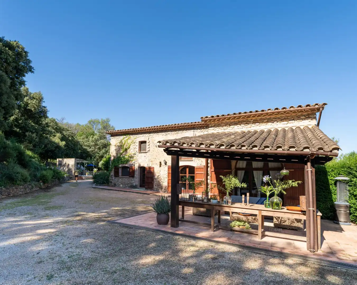 Vista exterior de Finca rústica en venta en Esponellà con Calefacción, Jardín privado y Terraza