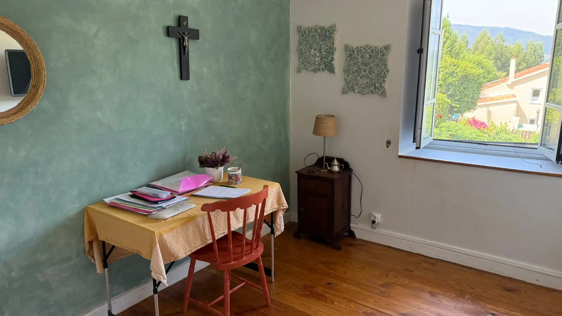 Comedor de Casa o chalet en venta en Cariño con Jardín privado, Amueblado y Horno