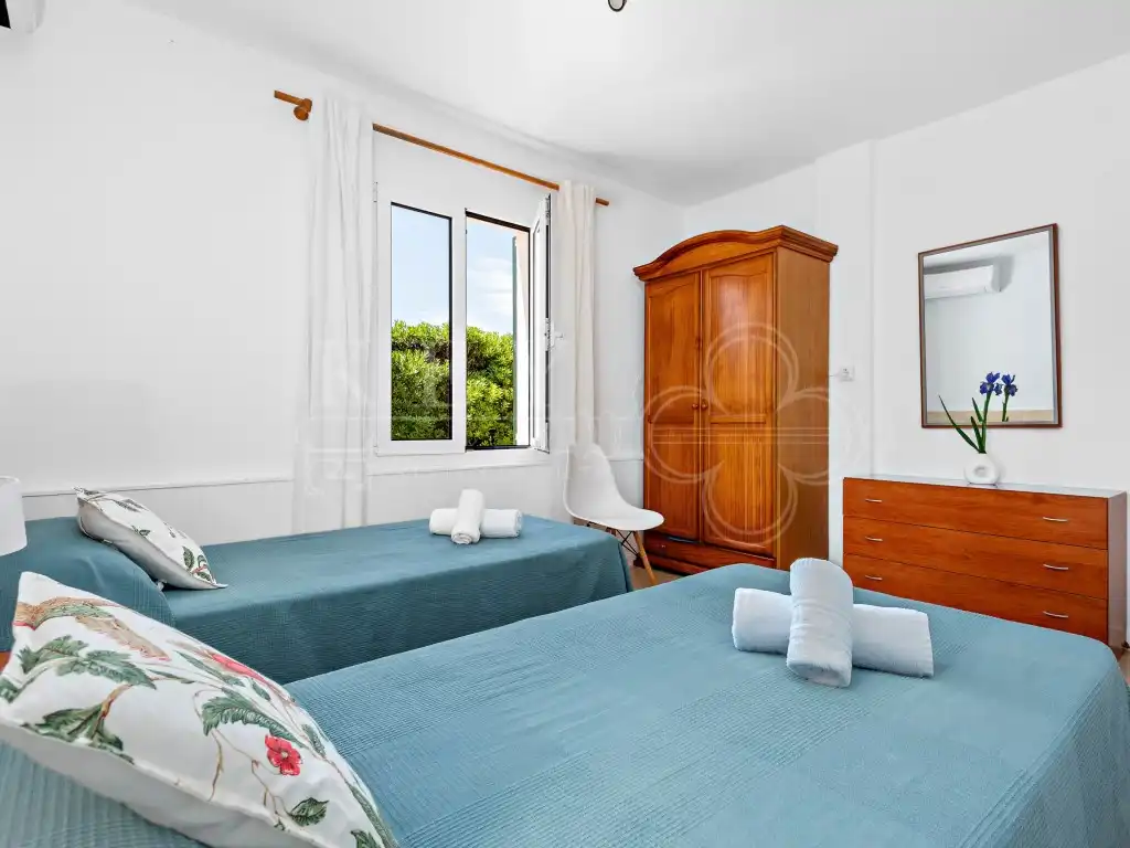 Schlafzimmer von Haus oder Chalet zur Miete in Ciutadella de Menorca mit Klimaanlage, Privatgarten und Terrasse