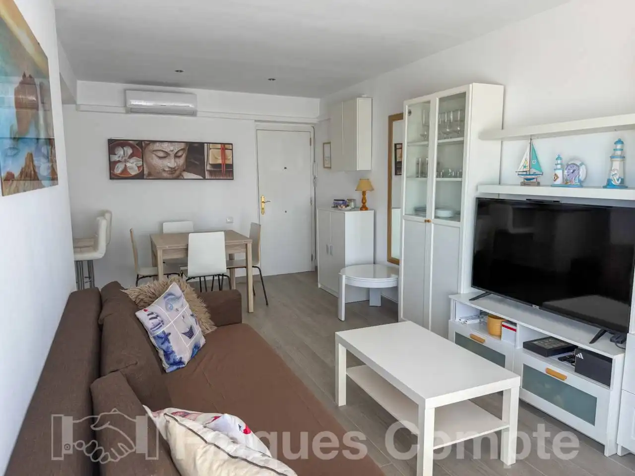 Sala d'estar de Apartament en venda en Roda de Berà amb Aire condicionat, Terrassa i Traster