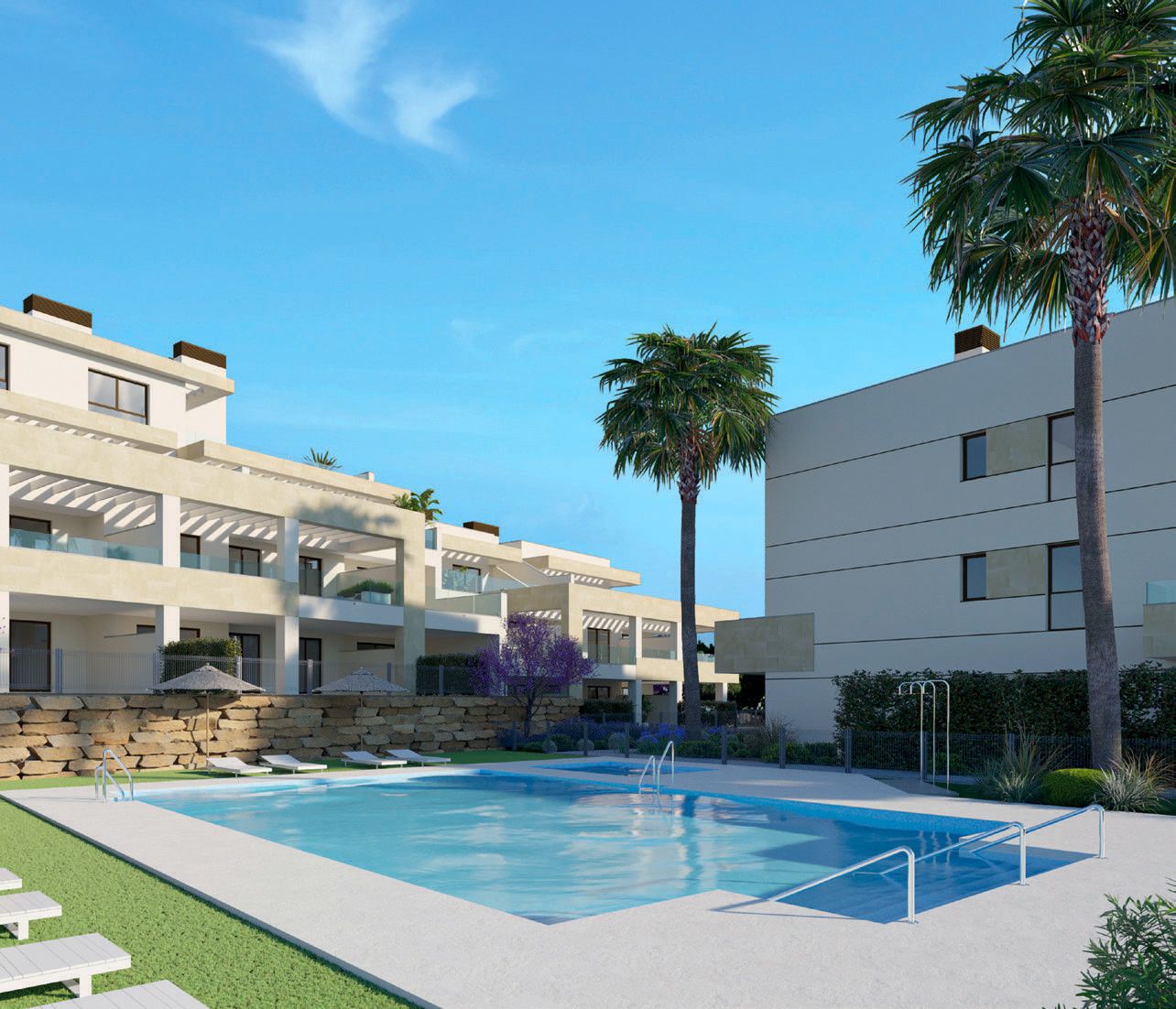 Jardín de Ático en venta en Estepona con Aire acondicionado, Jardín privado y Terraza