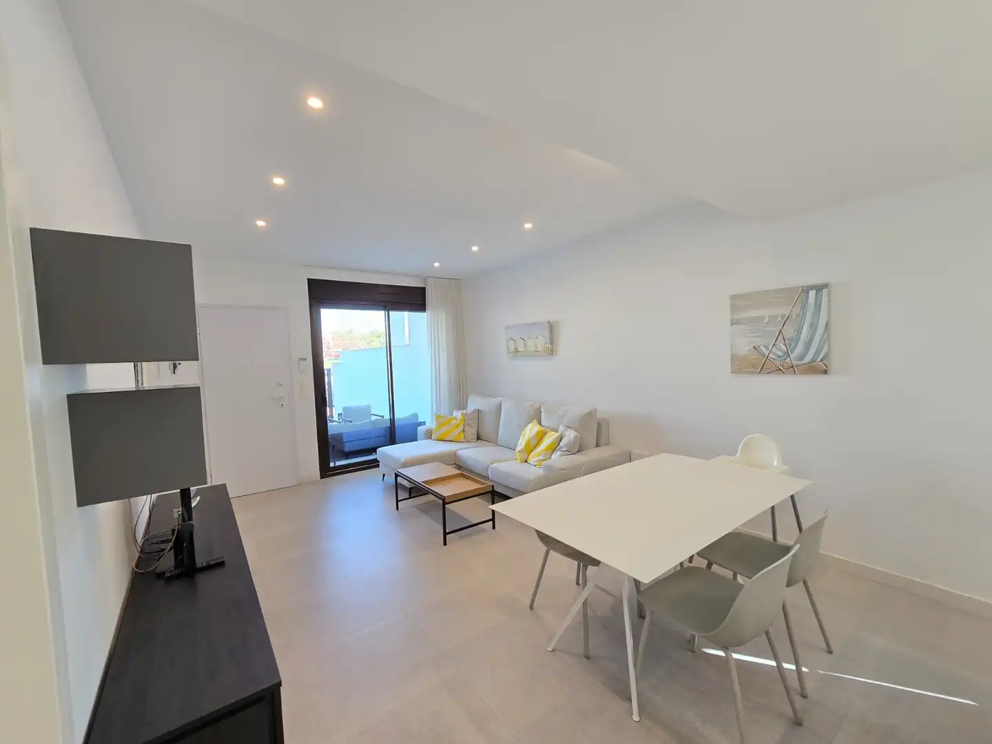 Sala de estar de Apartamento en venta en Pilar de la Horadada con Terraza
