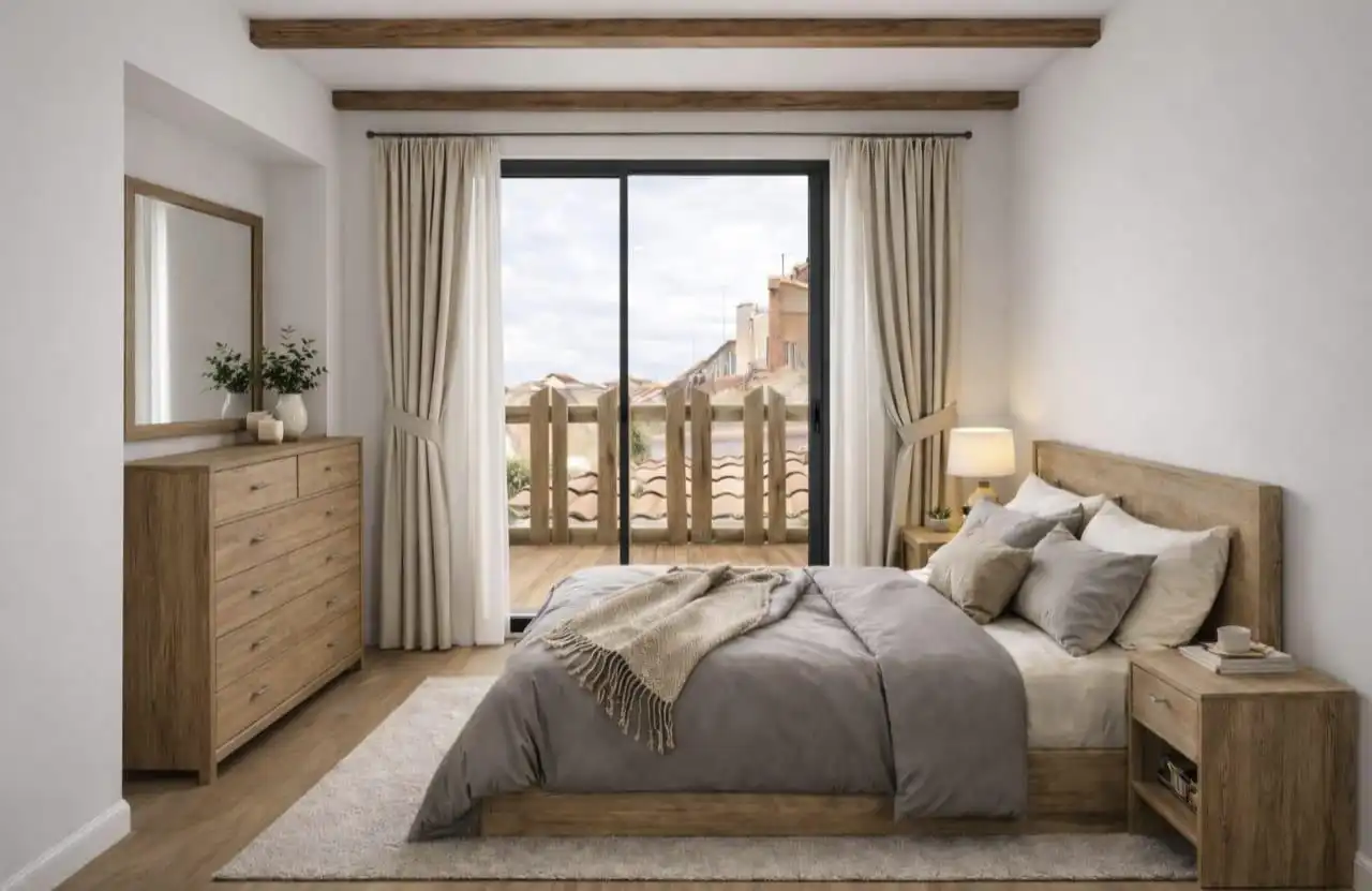 Dormitori de Casa o xalet en venda en Sabadell amb Aire condicionat, Parquet i Terrassa