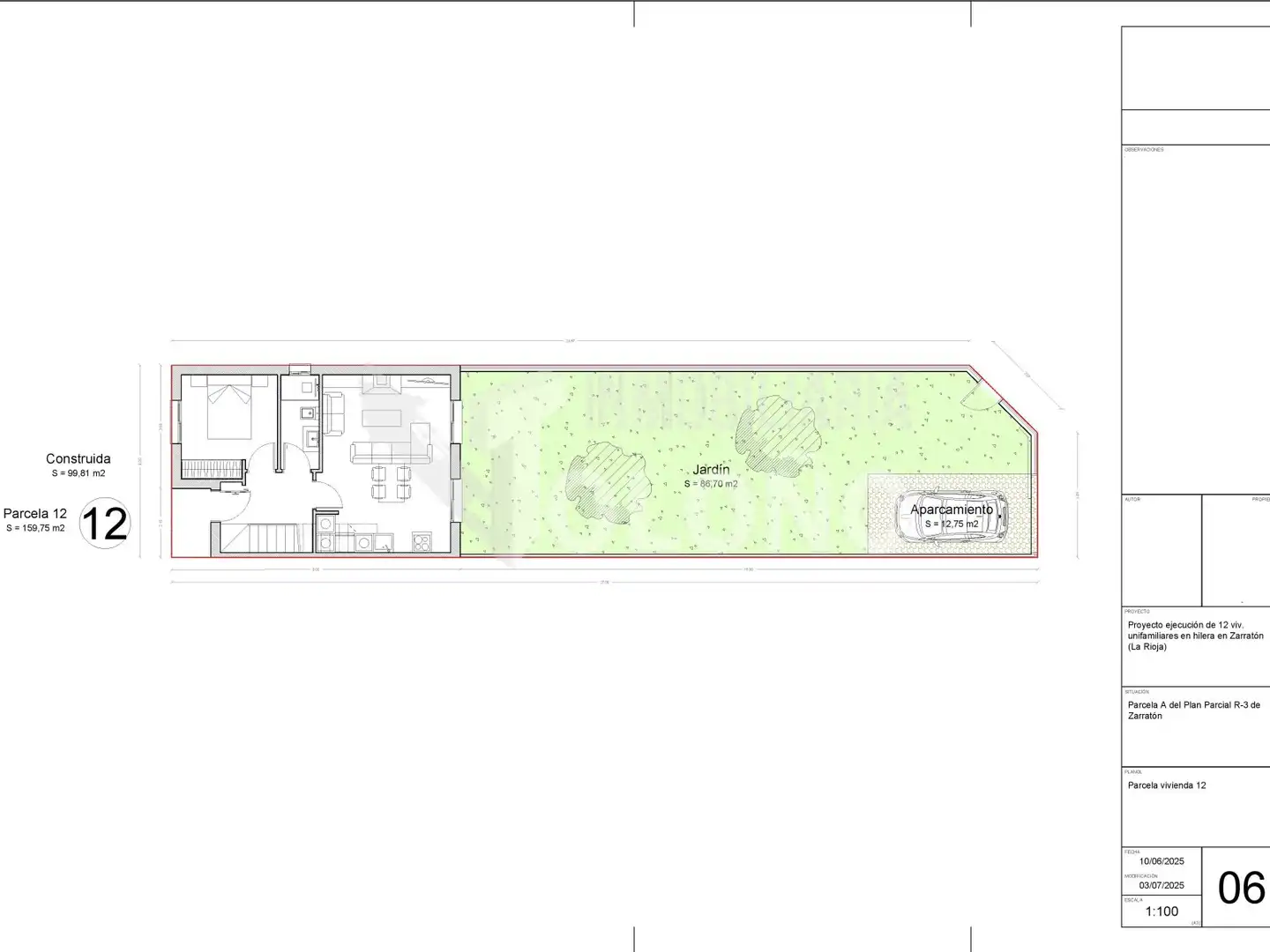Casa adosada en venta en Zarratón con Calefacción, Jardín privado y Parquet