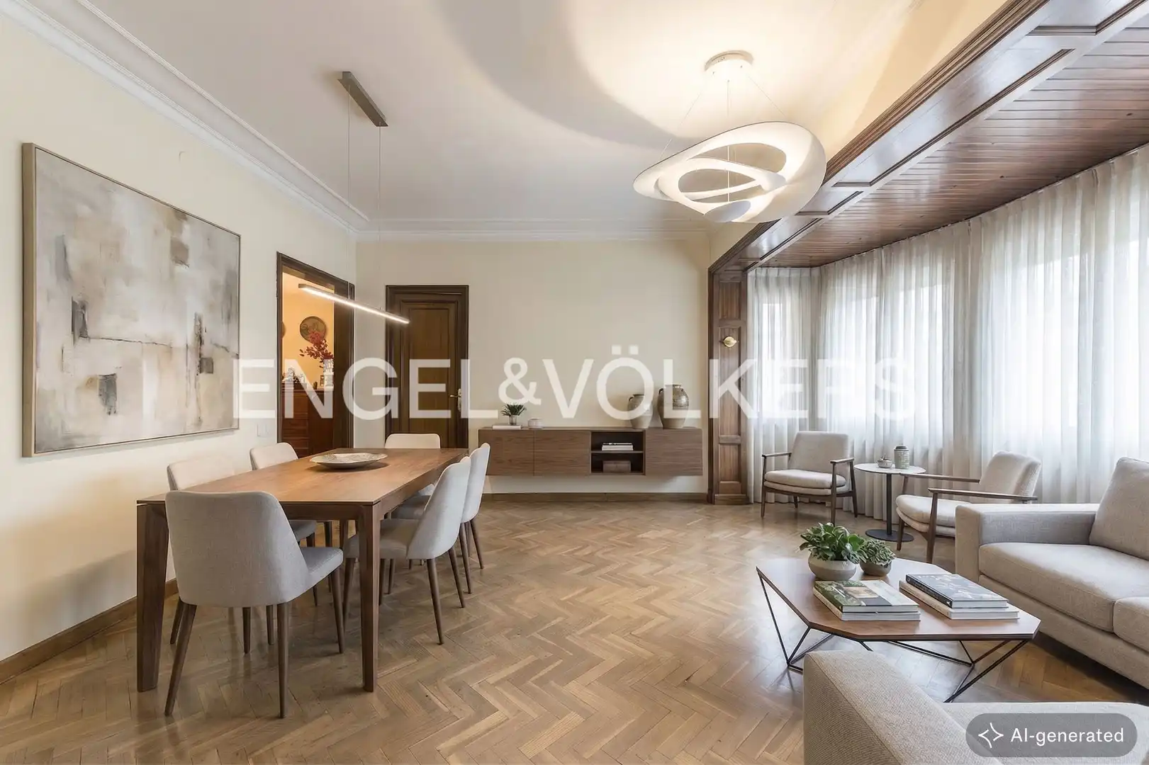 Esszimmer von Wohnung zum Verkauf in  Barcelona Capital mit Heizung und Parkett