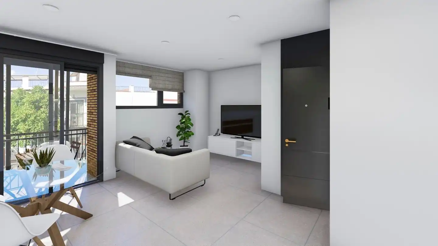 Living room of Flat for sale in Sevilla  with Air Conditioner, Heating and Balcony