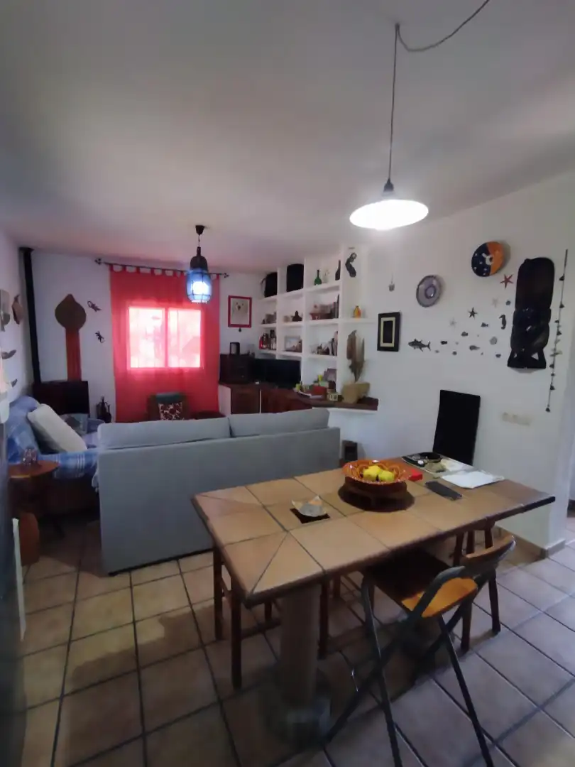 Sala d'estar de Finca rústica en venda en Vejer de la Frontera amb Jardí privat, Terrassa i Moblat