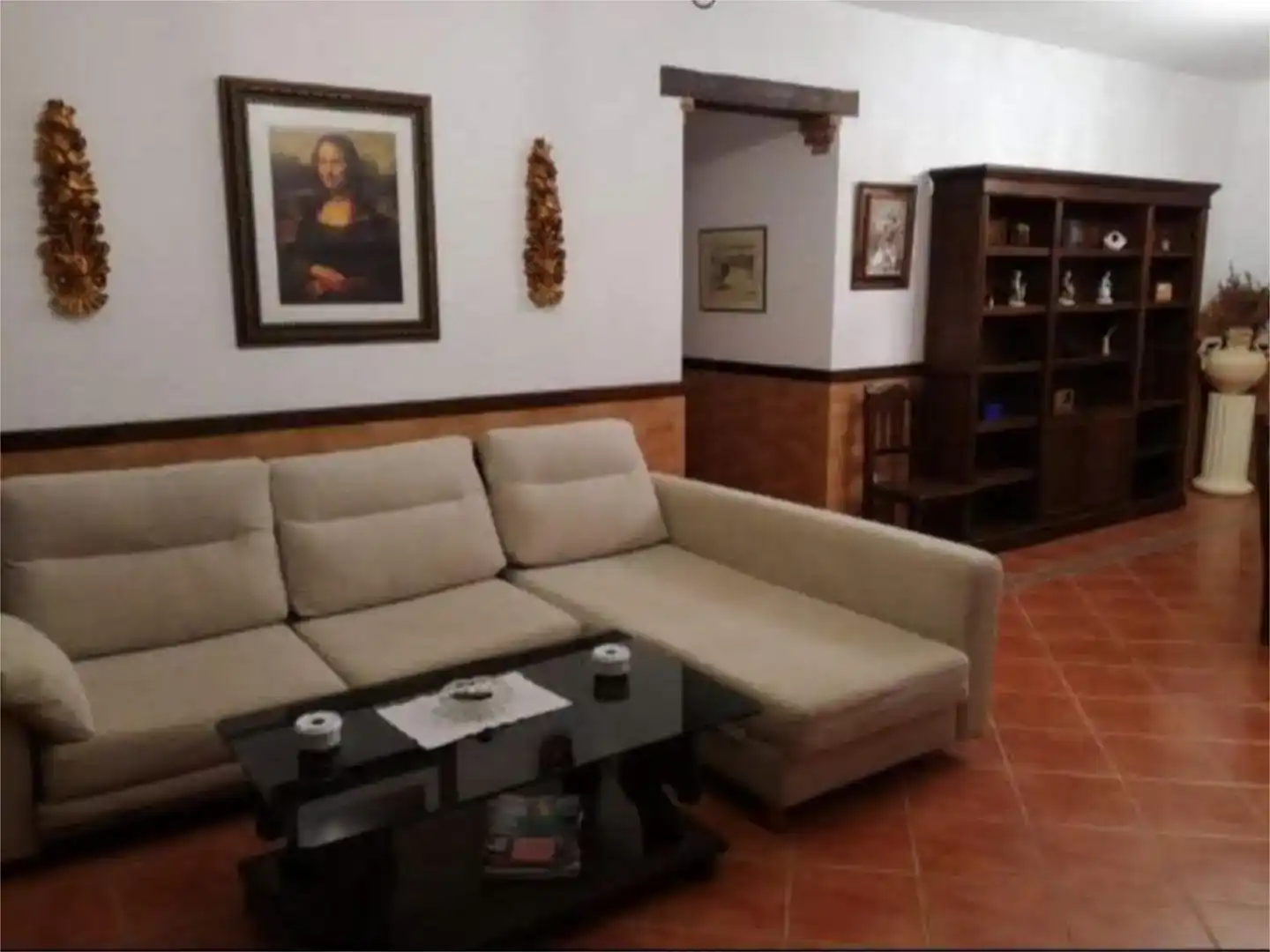 Wohnzimmer von Country house zum Verkauf in Ronda mit Schwimmbad und Balkon