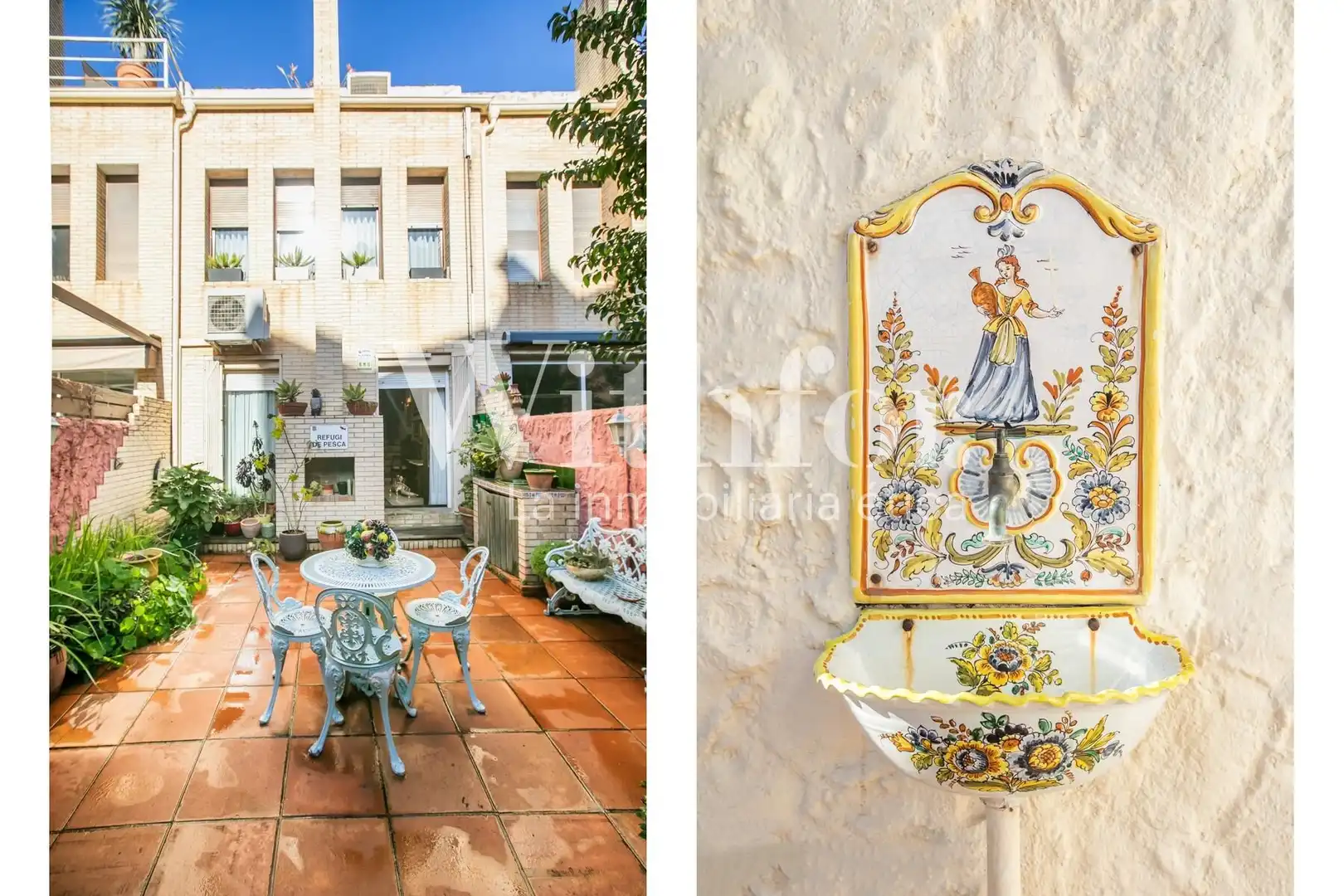 Jardín de Casa adosada en venta en Barcelona con Aire acondicionado, Jardín privado y Terraza