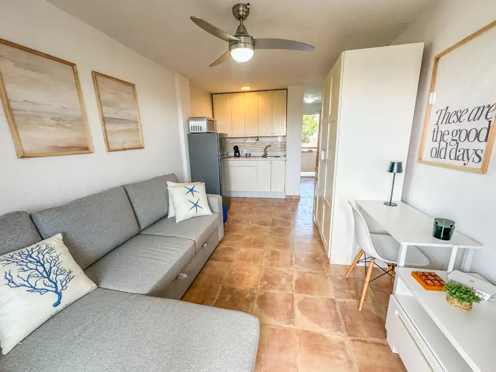 Sala de estar de Apartamento en venta en Pilar de la Horadada con Trastero y Amueblado