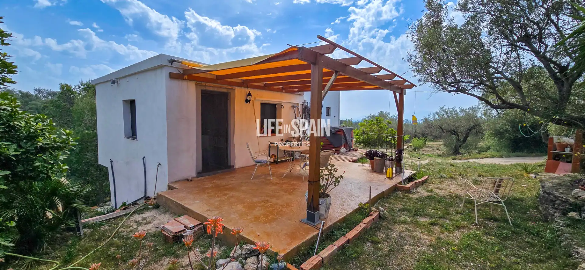 Terrassa de Finca rústica en venda en Roquetes amb Aire condicionat, Calefacció i Jardí privat