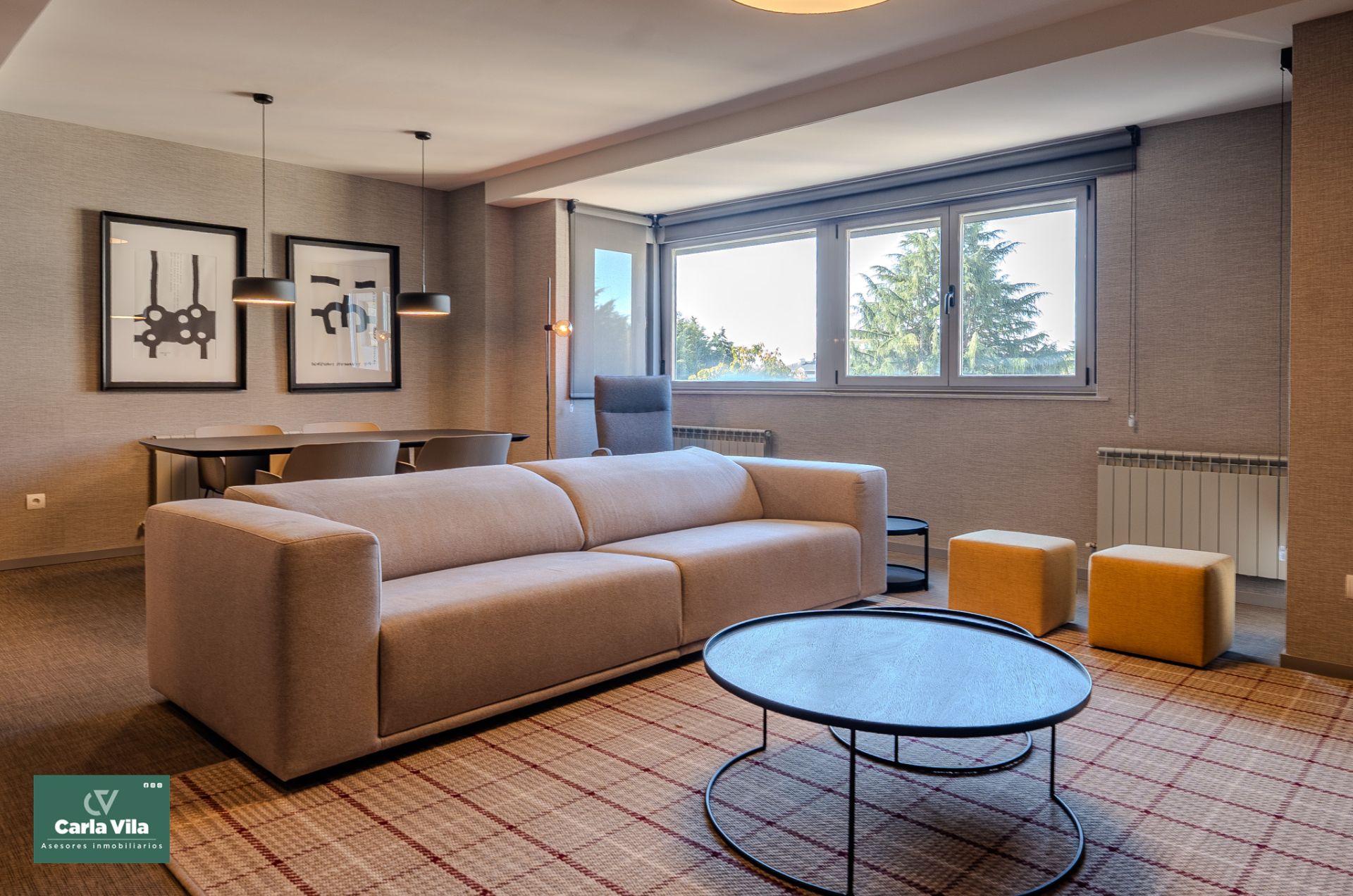 Sala d'estar de Dúplex de lloguer en Lugo Capital amb Calefacció, Parquet i Terrassa