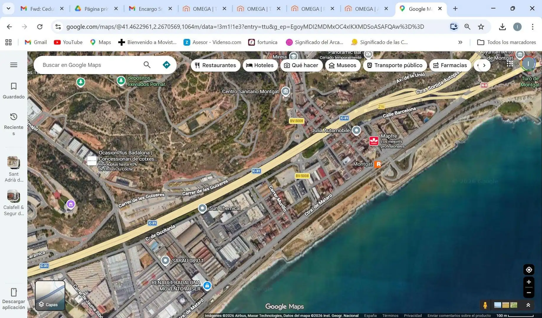 Außenansicht von Wohnung zum Verkauf in Badalona mit Heizung und Terrasse