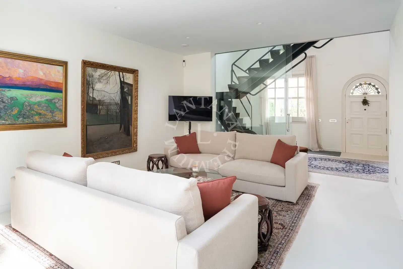 Sala de estar de Casa o chalet en venta en Barcelona con Calefacción y Terraza