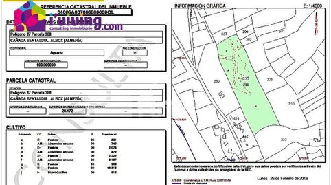 Terreno rustico en pasaje bentaldul sn Albox