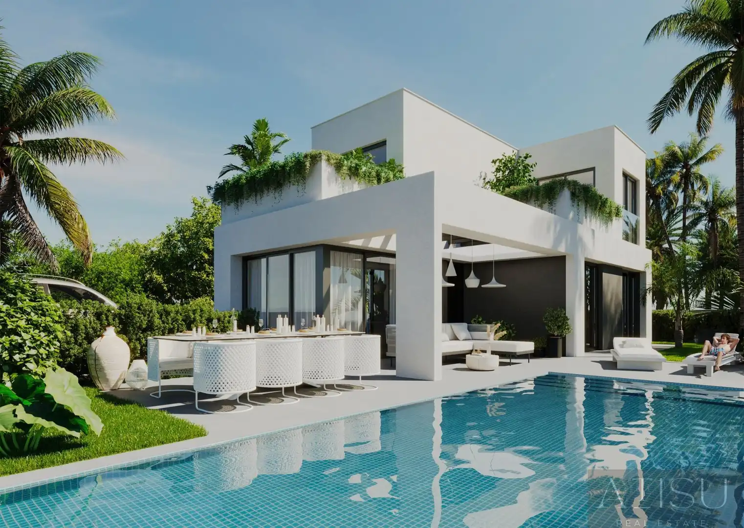 Villa avec piscine à vendre à Golf Bahía