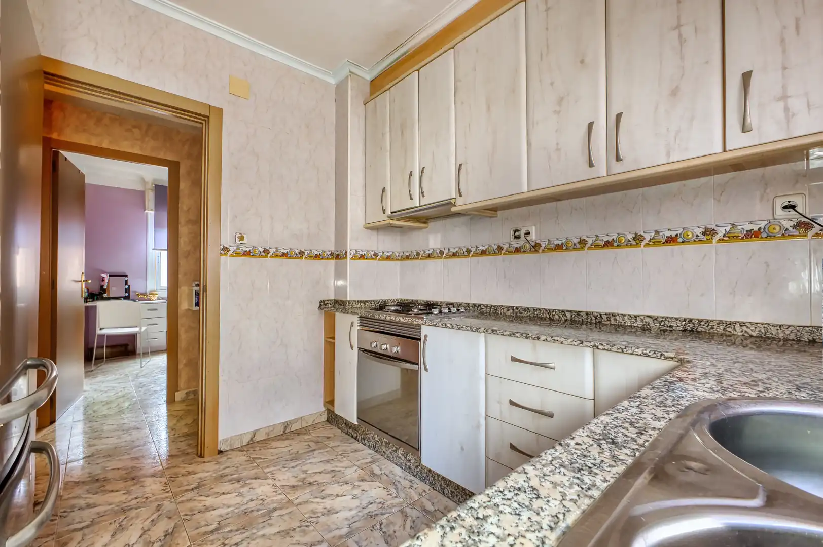 Küche von Wohnung zum Verkauf in Jijona / Xixona mit Klimaanlage, Heizung und Terrasse