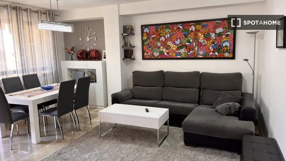 Sala d'estar de Apartament per a compartir en Rascanya