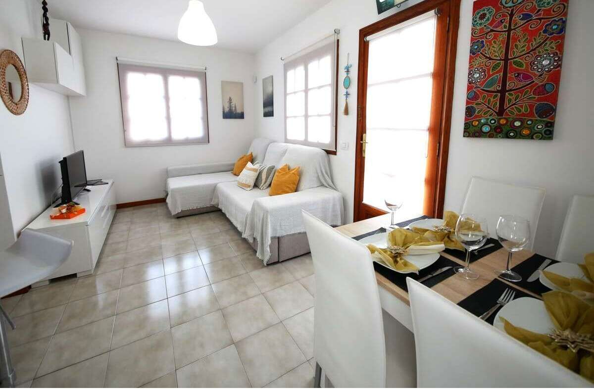 Living room of Flat for sale in San Bartolomé  with Terrace and Furnished