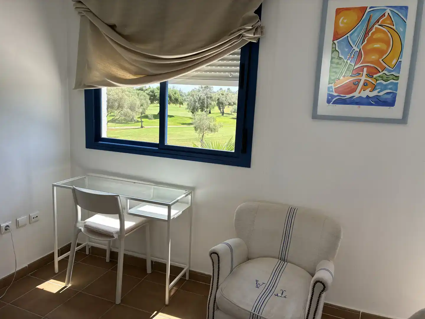 Jardín de Dúplex de alquiler en Rota con Aire acondicionado, Jardín privado y Piscina