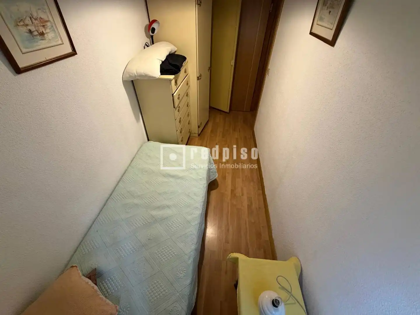Schlafzimmer von Wohnung zur Miete in Madrid mit Heizung und Terrasse