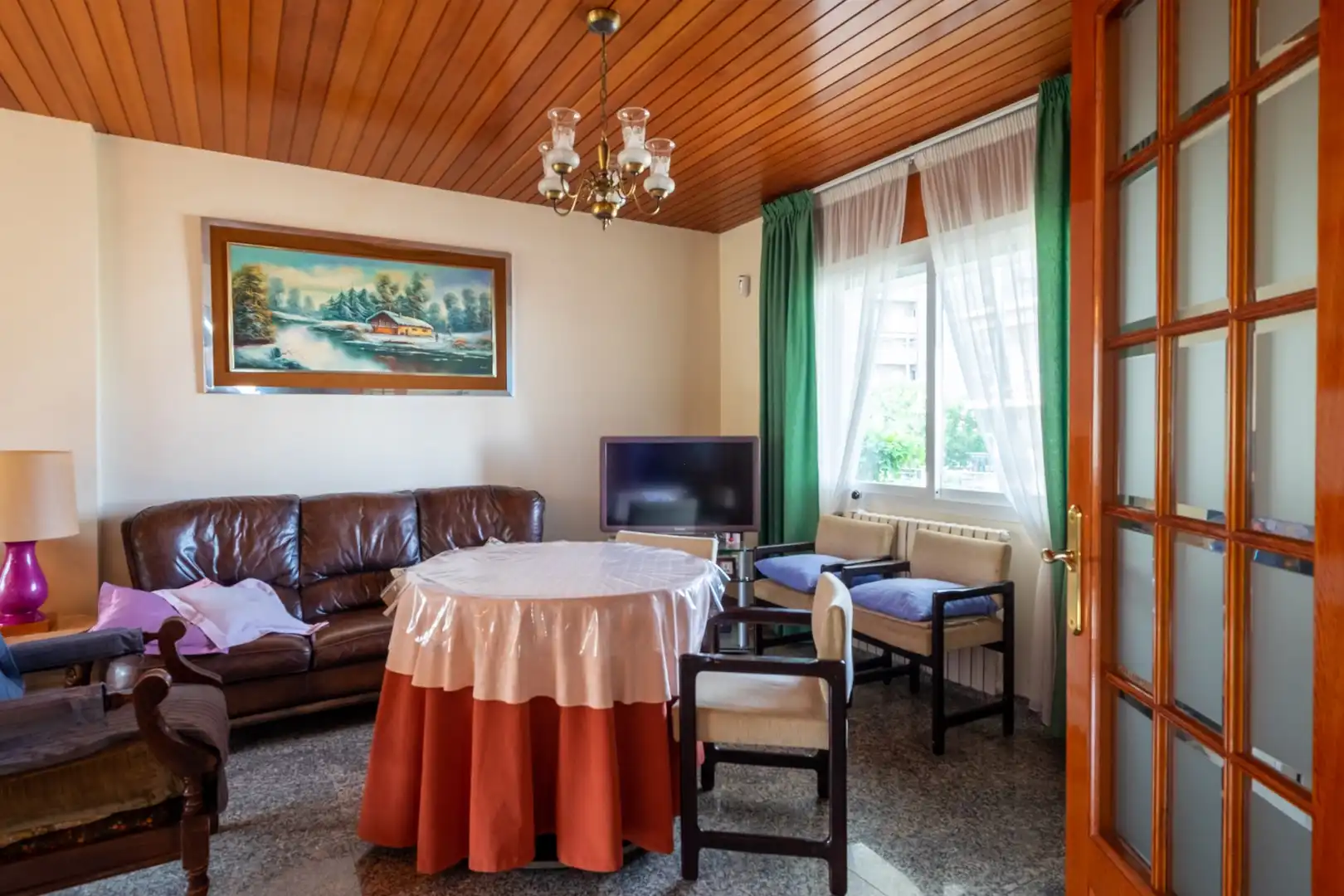 Living room of Houses for sale in Girona  with Heating, Terrace and Storage room