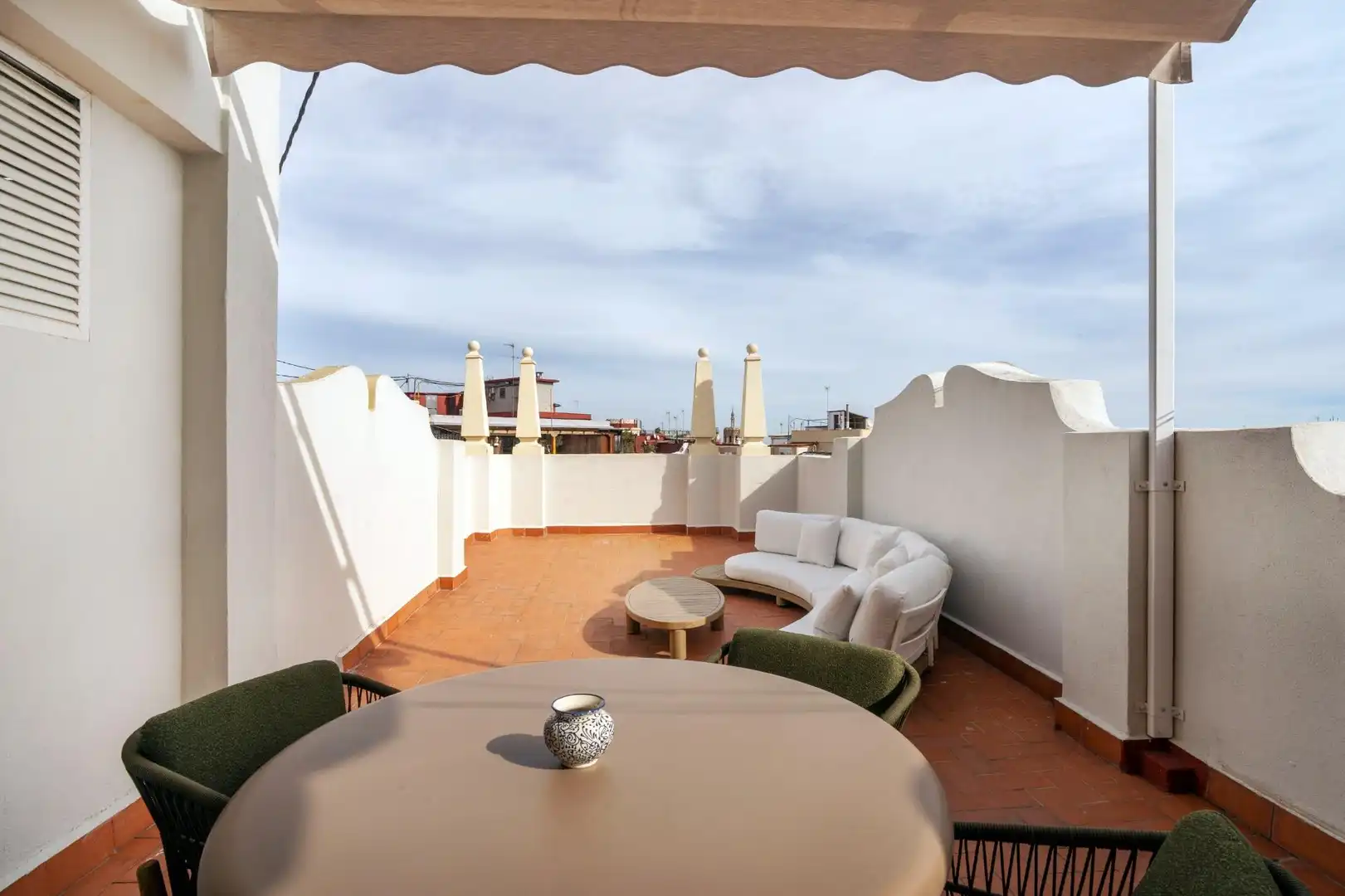 Terrace of Attic for rent in Valencia  with Air Conditioner, Heating and Terrace