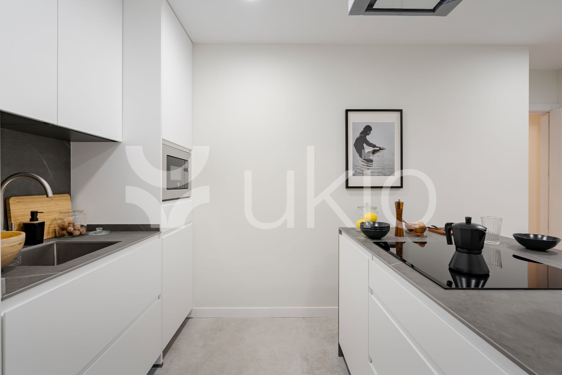 Cuina de Apartament de lloguer en  Madrid Capital amb Aire condicionat, Calefacció i Terrassa