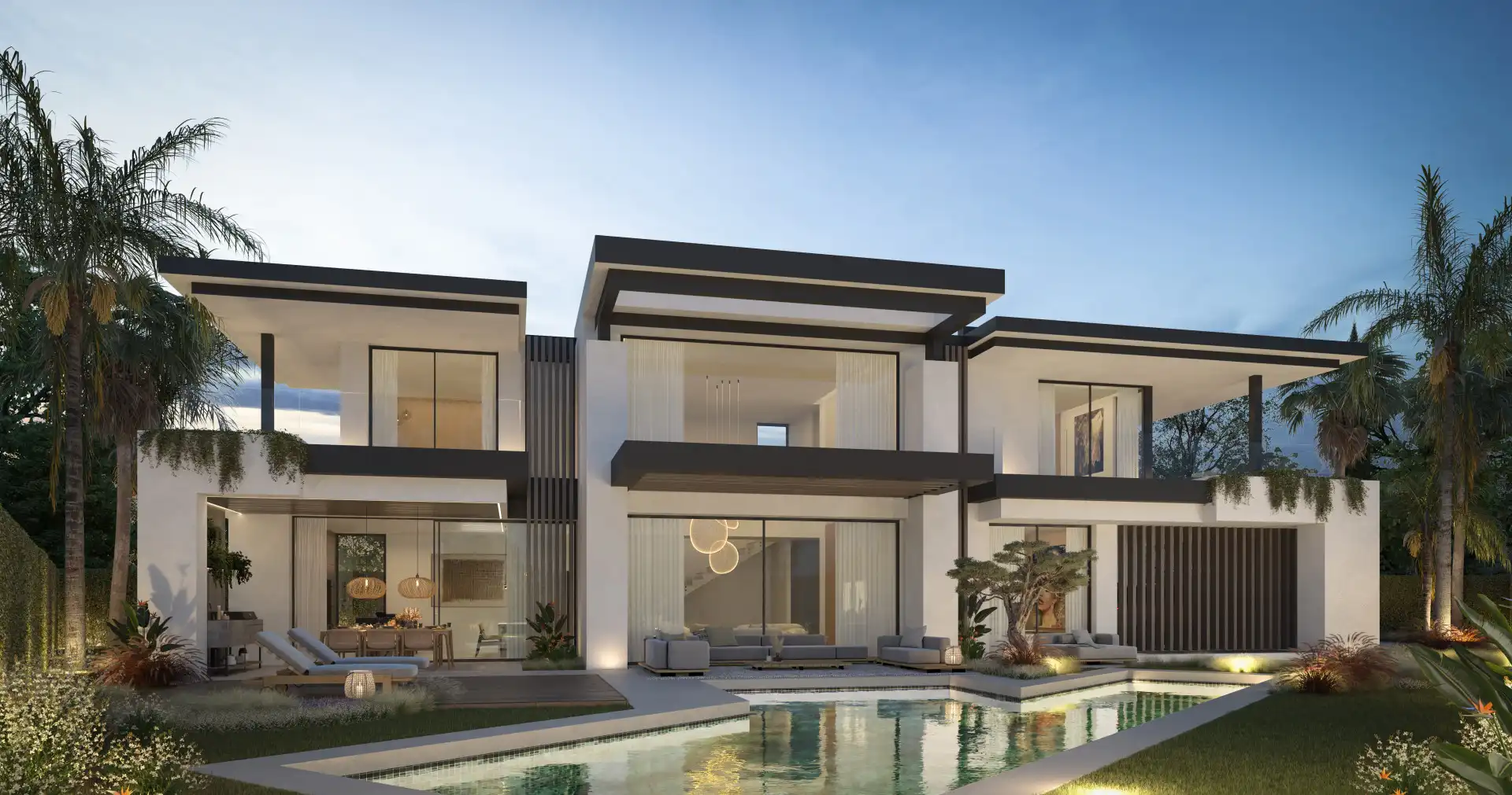 Vista exterior de Casa o chalet en venta en Marbella con Aire acondicionado, Calefacción y Jardín privado