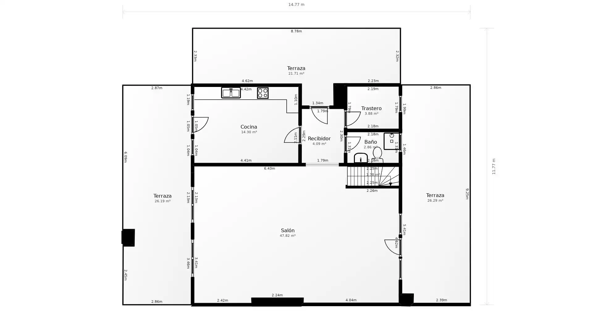 Chalet con jardín en venta en Hazas de Cesto, imagen 37