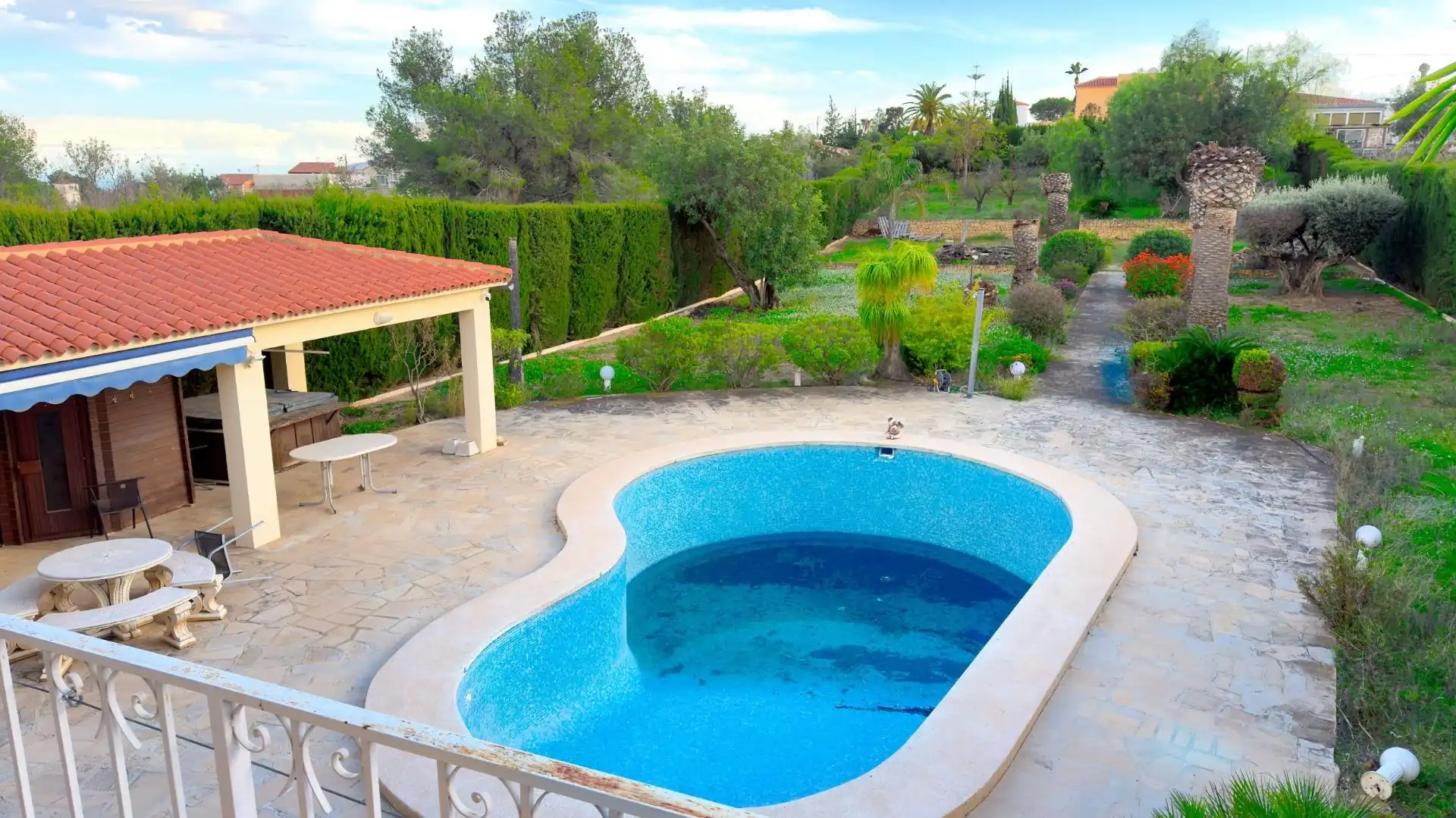 Piscina de Casa o chalet en venta en La Nucia con Aire acondicionado, Jardín privado y Terraza