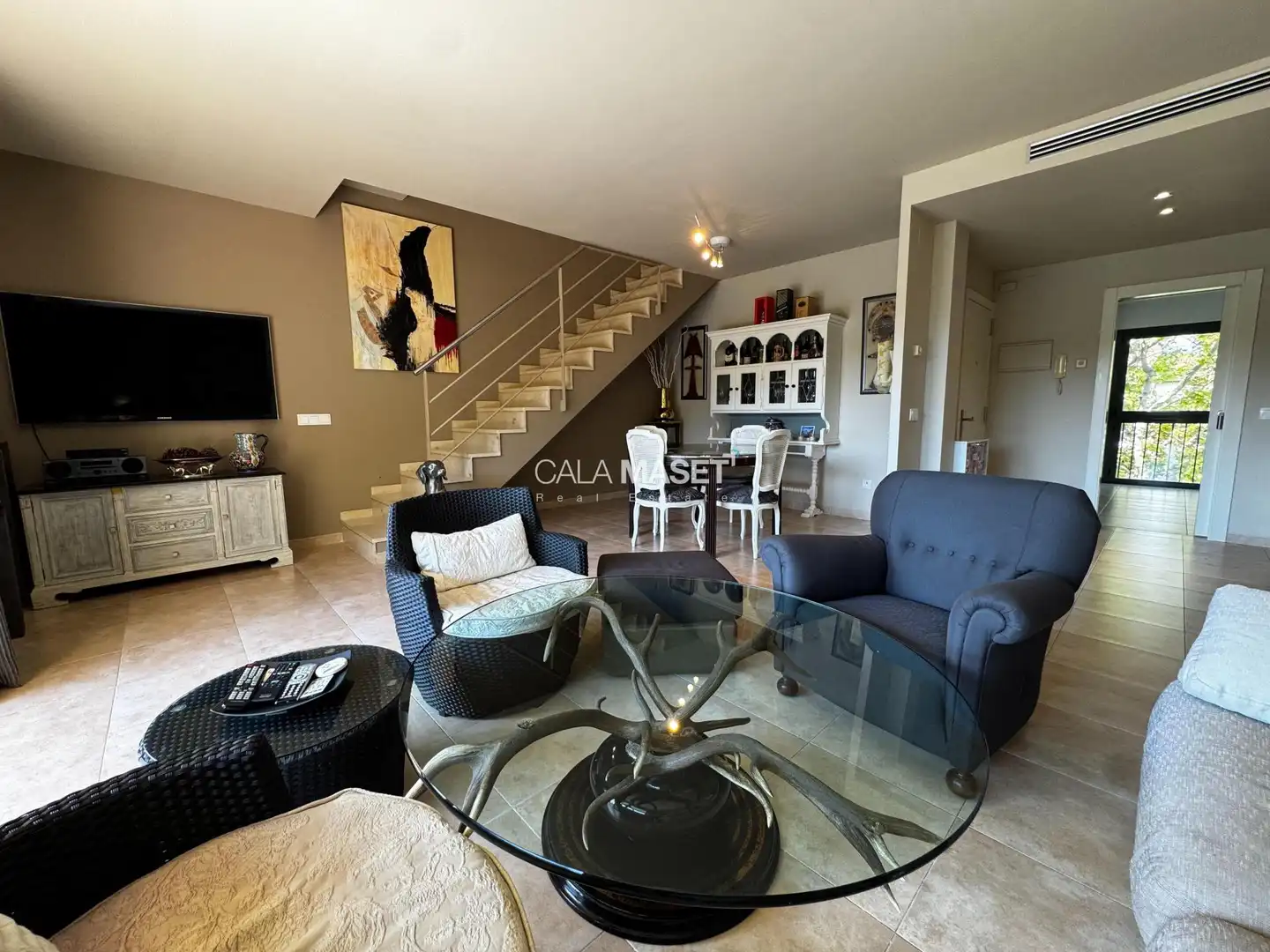 Living room of Attic for sale in Sant Feliu de Guíxols  with Heating, Terrace and Swimming Pool