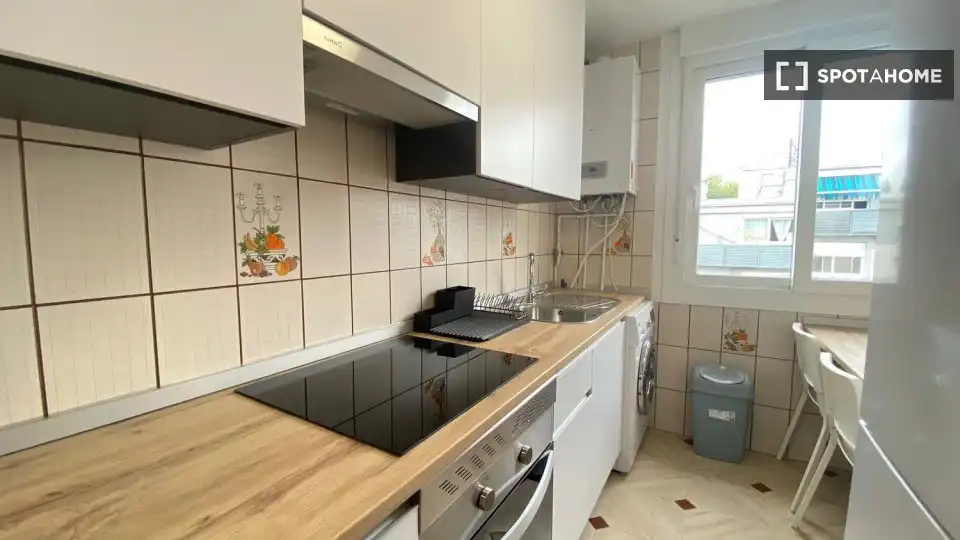 Kitchen of Flat for rent in Madrid  with Air Conditioner, Heating and Furnished