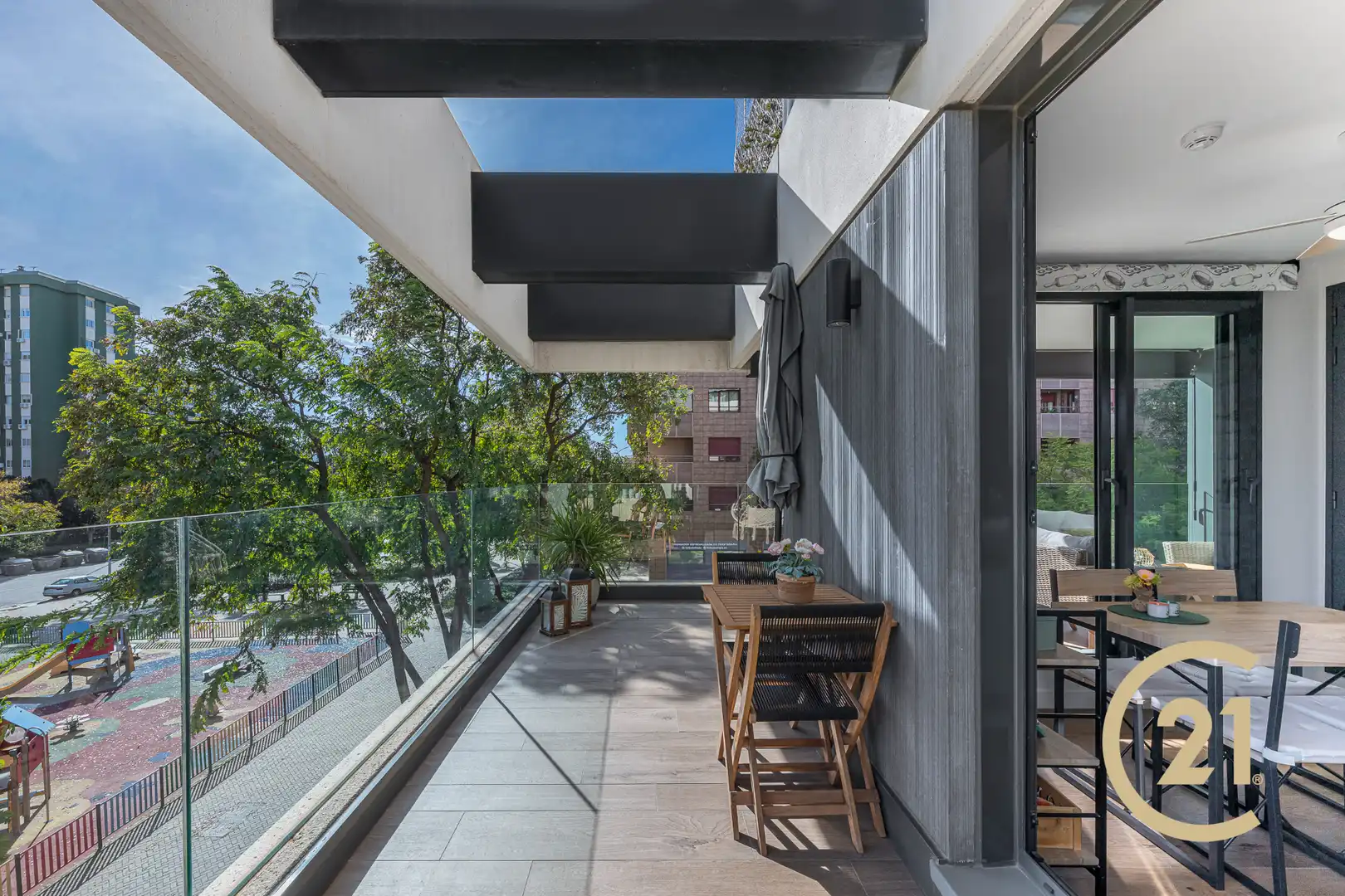 Terrasse von Wohnung zum Verkauf in Málaga mit Klimaanlage, Terrasse und Abstellraum