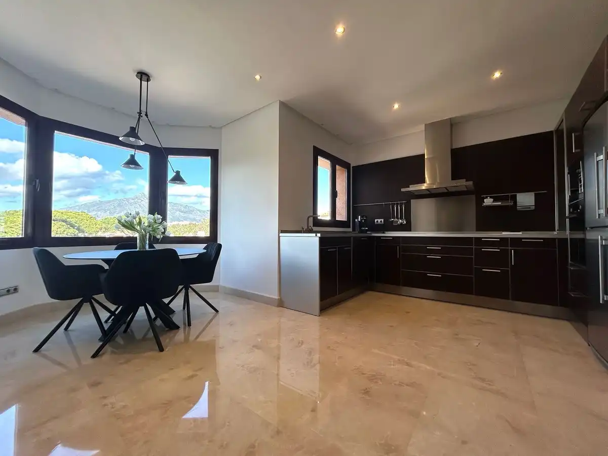 Kitchen of Duplexes for rent in Marbella  with Air Conditioner, Terrace and Furnished
