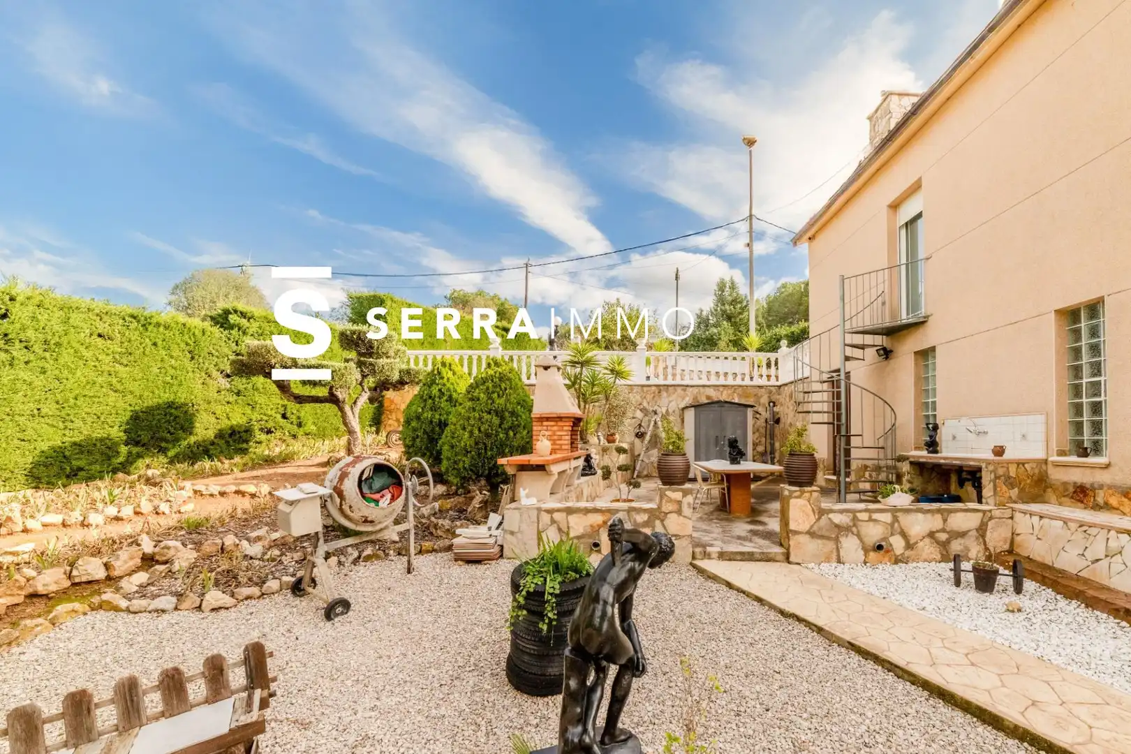 Vista exterior de Casa o xalet en venda en Olivella amb Calefacció, Jardí privat i Terrassa