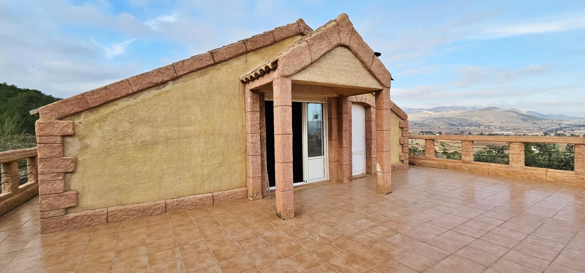 Terrace of House or chalet for sale in Hondón de las Nieves / El Fondó de les Neus  with Air Conditioner, Heating and Private garden