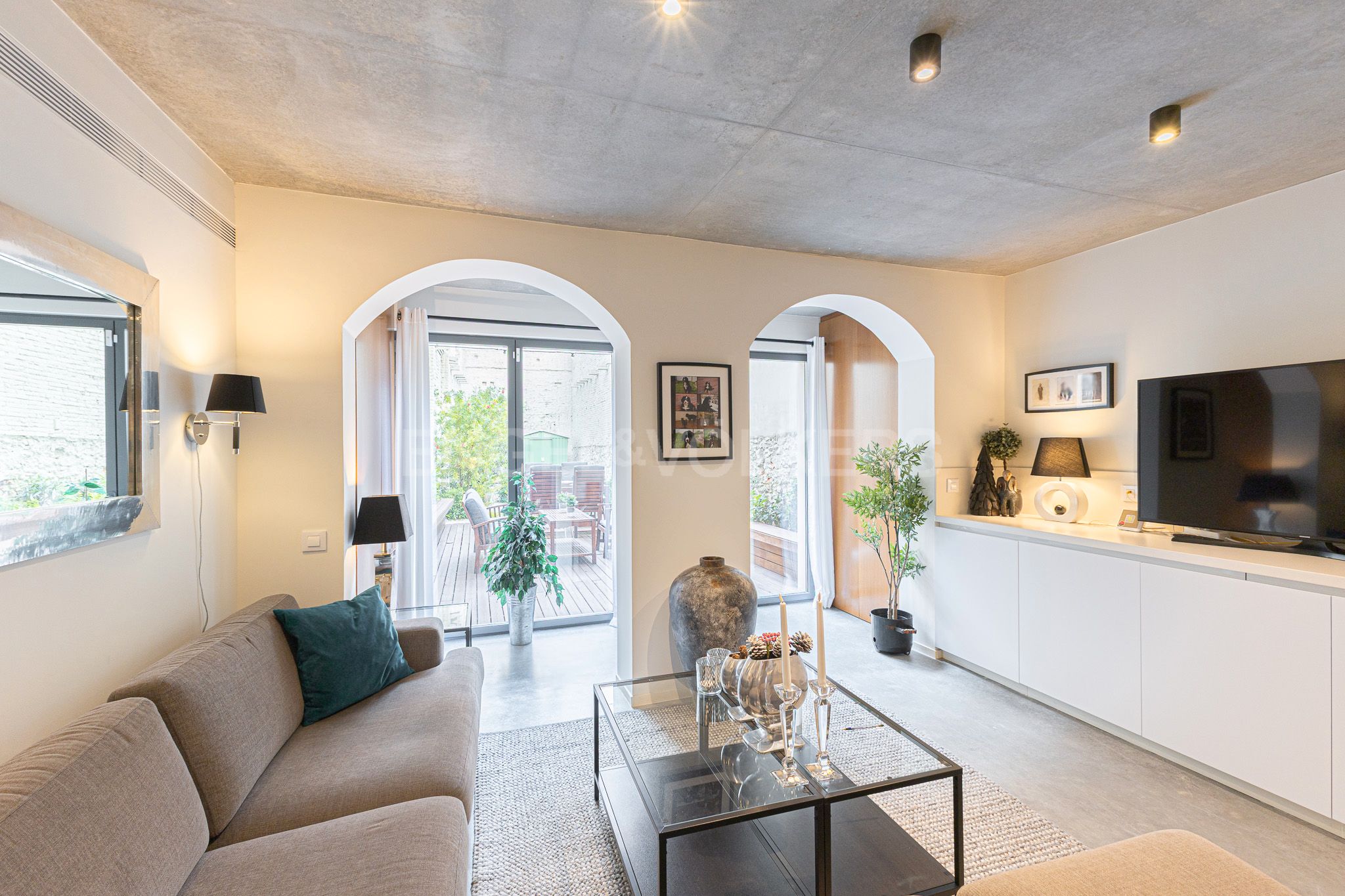 Living room of Duplex for sale in  Barcelona Capital  with Air Conditioner, Heating and Parquet flooring