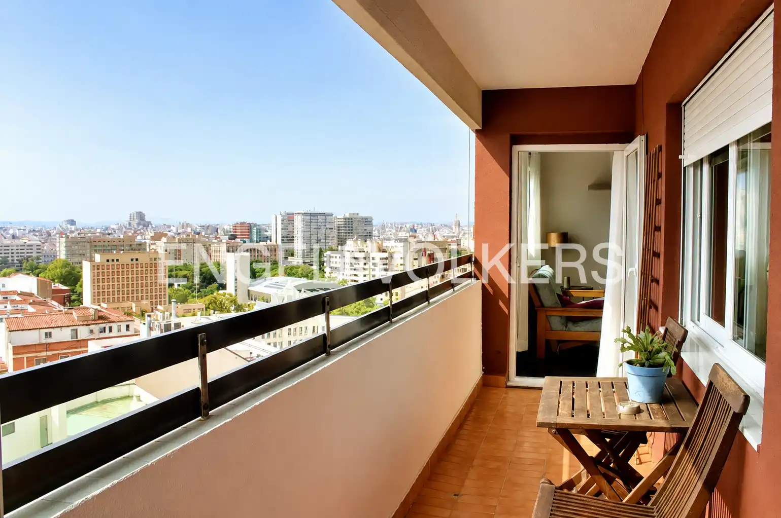 Balcony of Flat for rent in Valencia  with Heating, Furnished and Balcony