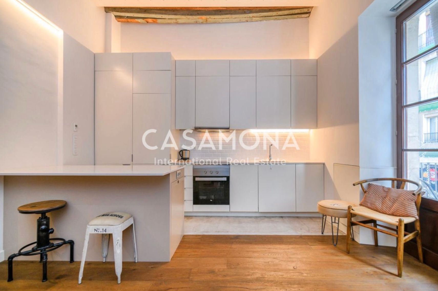 Kitchen of Duplex to rent in  Barcelona Capital  with Terrace and Furnished