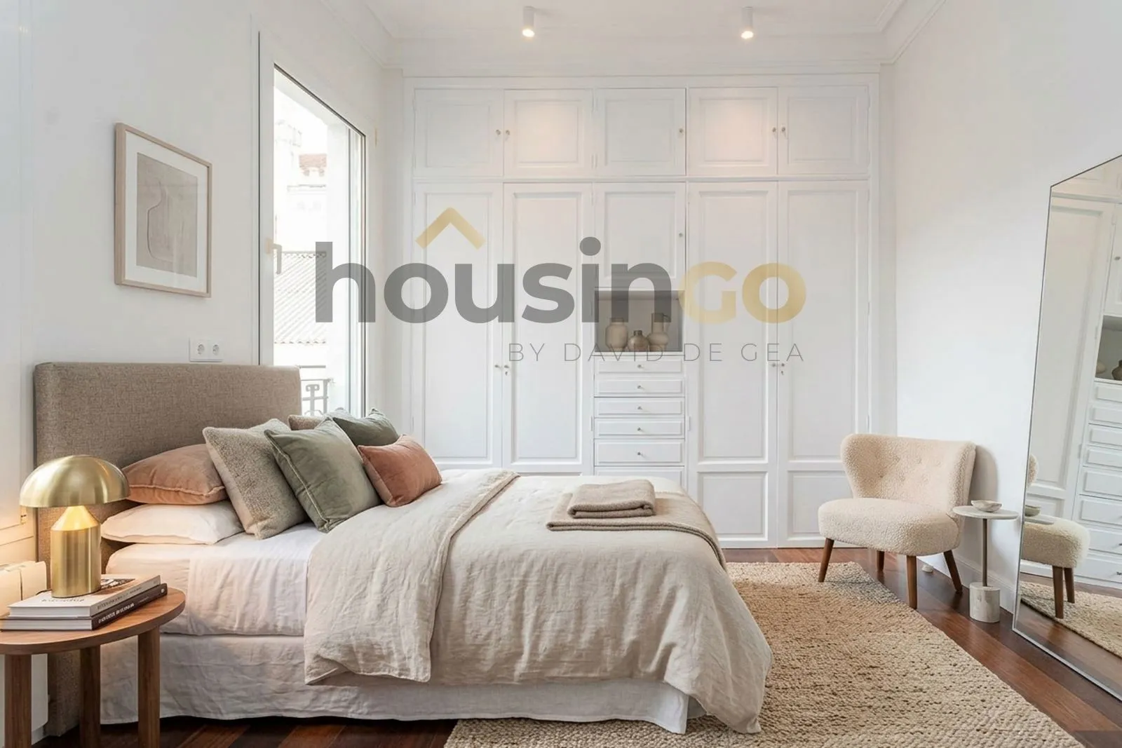 Dormitori de Pis de lloguer en  Madrid Capital amb Aire condicionat, Calefacció i Terrassa