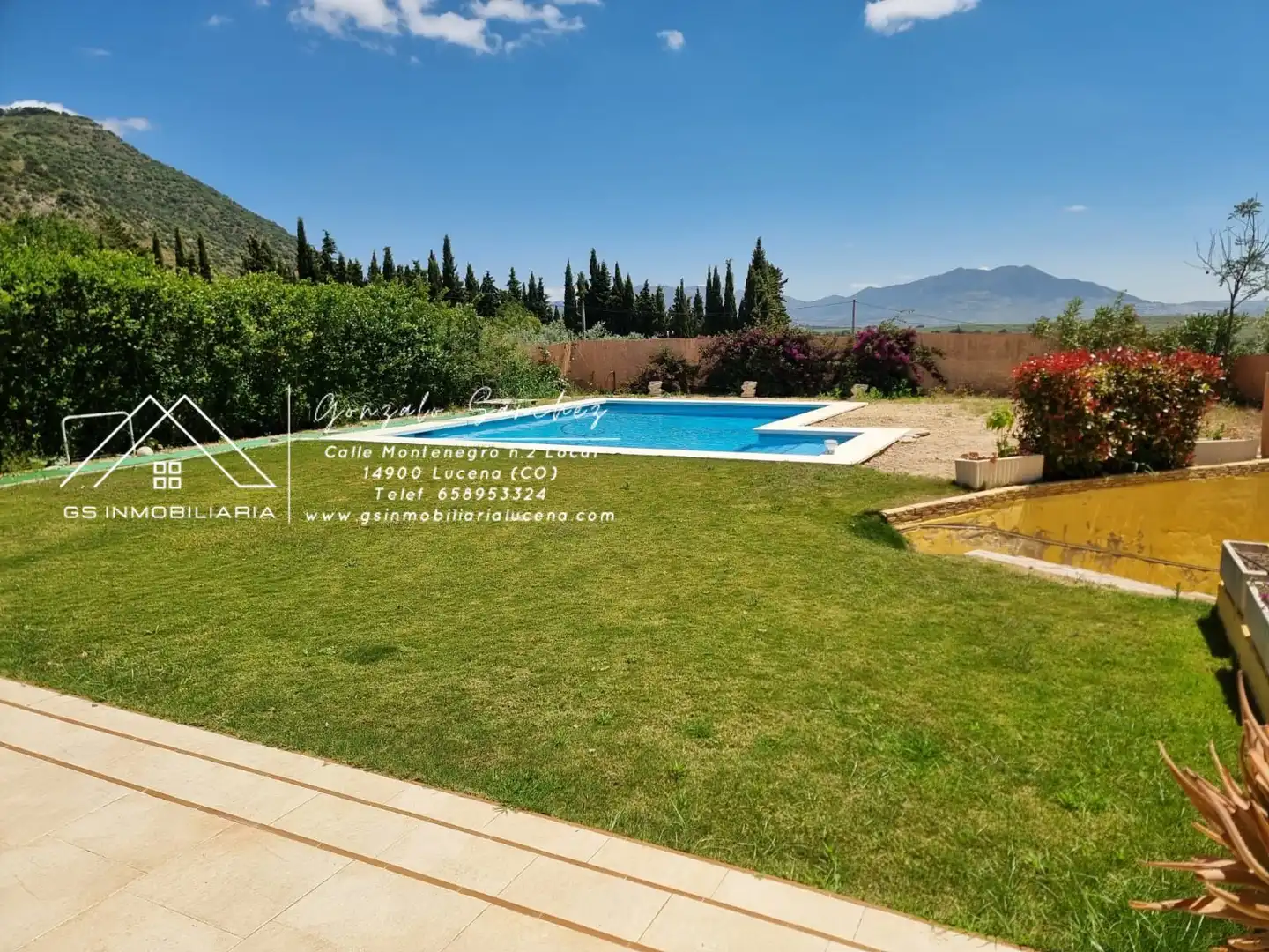 Garten von Country house zur Miete in Lucena mit Klimaanlage, Schwimmbad und Möbliert