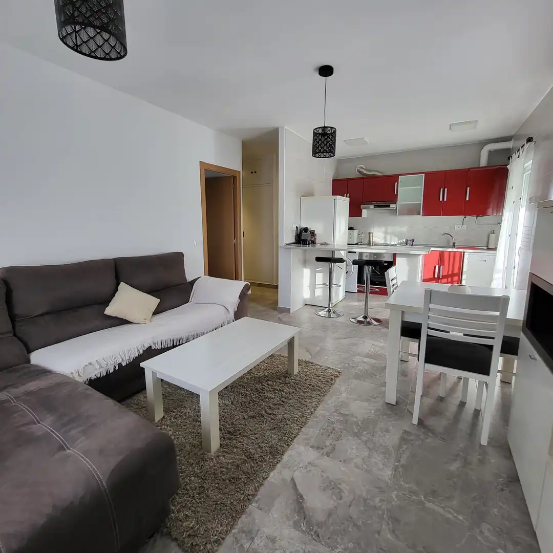 Sala d'estar de Pis de lloguer en Ávila amb Calefacció, Terrassa i Moblat
