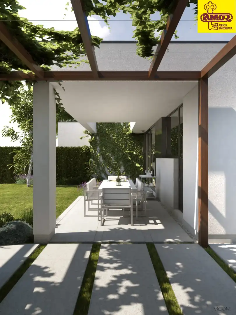 Terraza de Casa o chalet en venta en Santiago de Compostela  con Amueblado