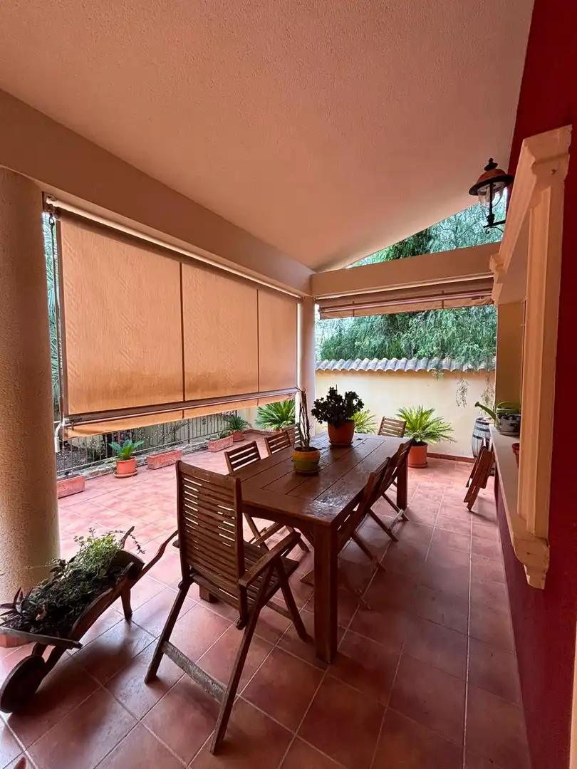 Terrassa de Casa o xalet en venda en Alguazas amb Aire condicionat, Jardí privat i Moblat