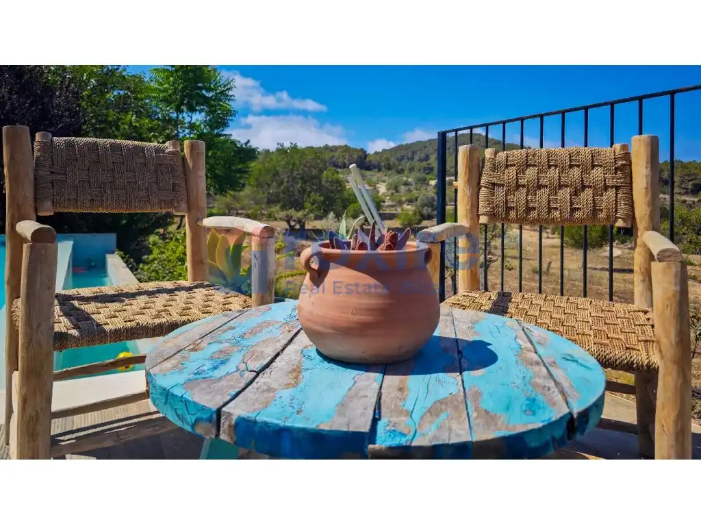 Terrace of Country homes for rent in Sant Josep de sa Talaia  with Air Conditioner, Private garden and Terrace