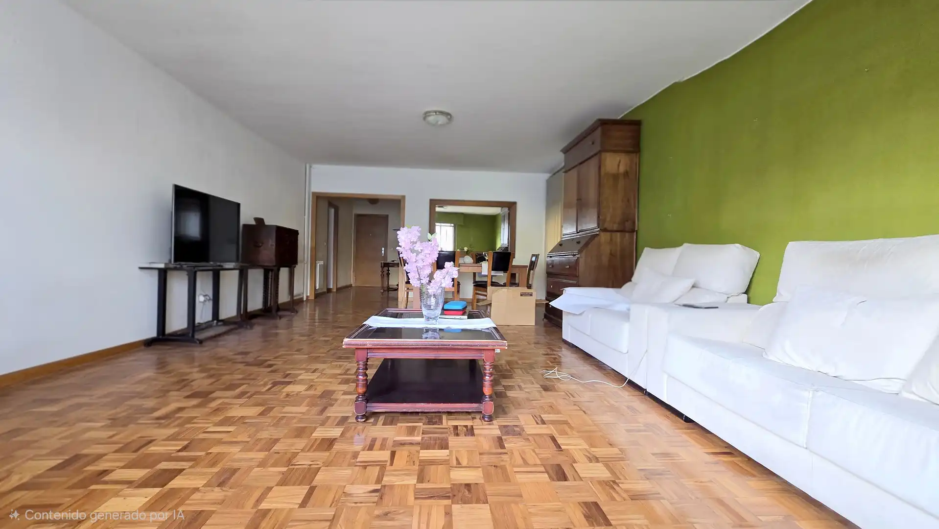 Wohnzimmer von Wohnung zum Verkauf in Vigo  mit Heizung, Parkett und Abstellraum