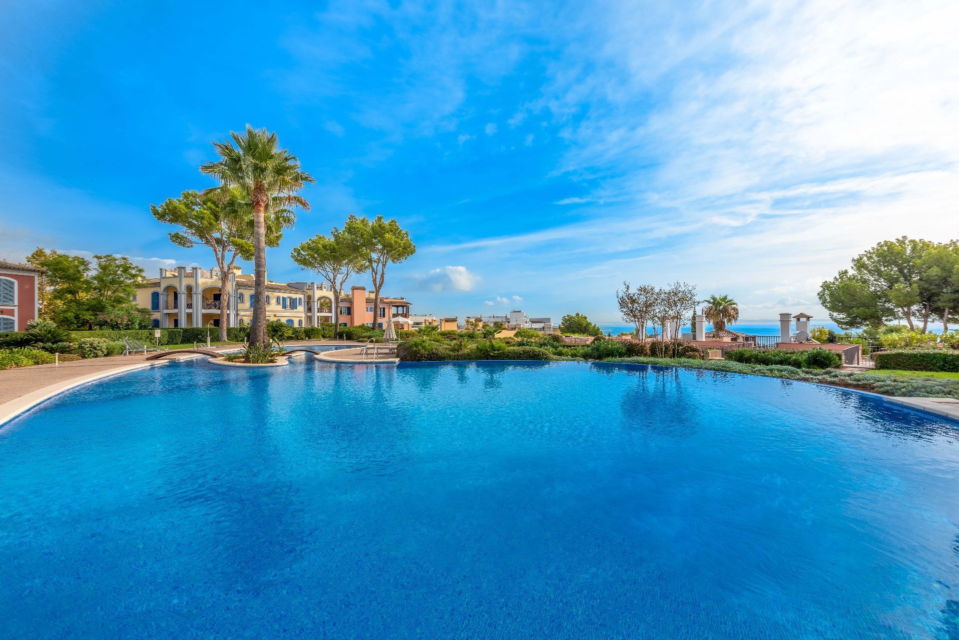 Swimming pool of Apartment to rent in Calvià  with Air Conditioner, Heating and Private garden