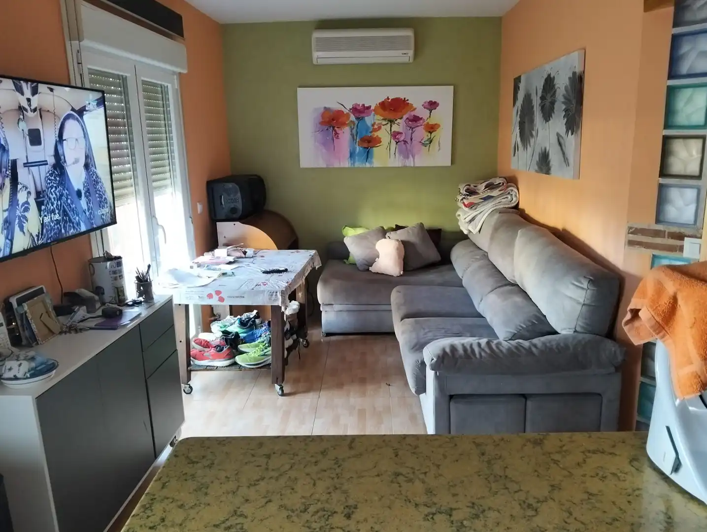 Sala de estar de Ático en venta en Plasencia con Amueblado
