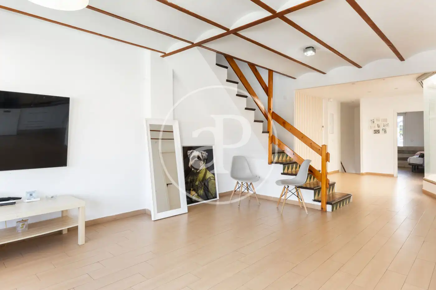 Sala d'estar de Àtic de lloguer en Valencia amb Aire condicionat, Calefacció i Terrassa